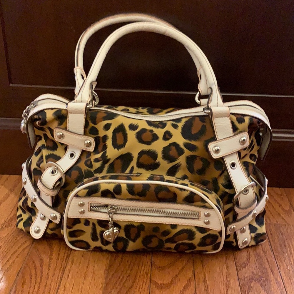Kathy Van Leland cheetah handbag medium